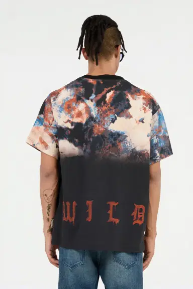 Roberto Cavalli Rusty Stain Print T-Shirt | Thumbnail 3 Roberto Cavalli Rusty Stain Print T-Shirt | Thumbnail 3