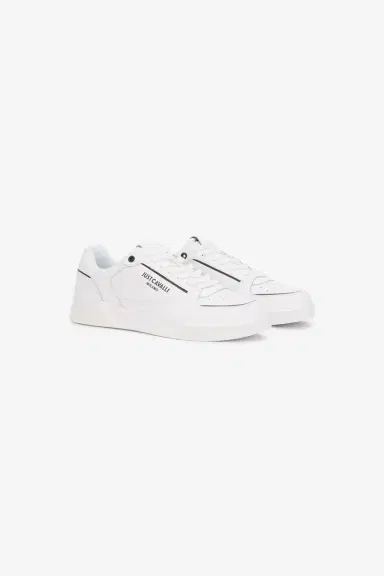 Roberto Cavalli White Leather Sneakers With Logo | Thumbnail 2 Roberto Cavalli White Leather Sneakers With Logo | Thumbnail 2