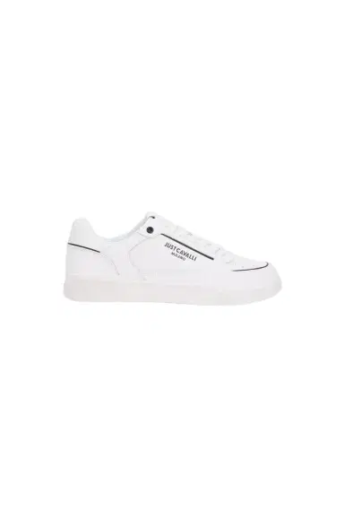 Roberto Cavalli White Leather Sneakers With Logo | Thumbnail 1 Roberto Cavalli White Leather Sneakers With Logo | Thumbnail 1