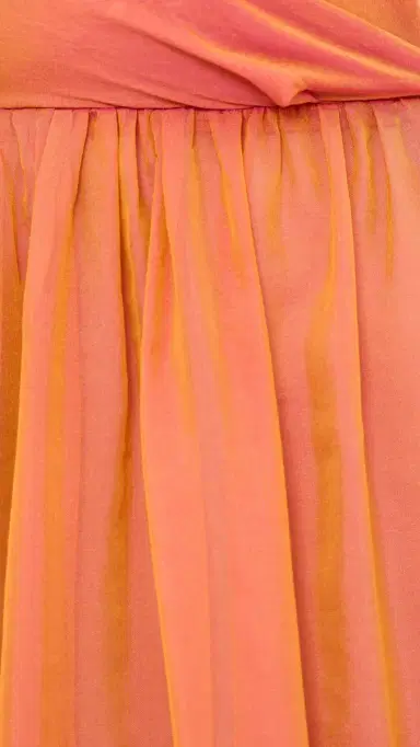 House of Aama Anancy Iridescent Silk Maxi Dress Orange | Thumbnail 6 House of Aama Anancy Iridescent Silk Maxi Dress Orange | Thumbnail 6