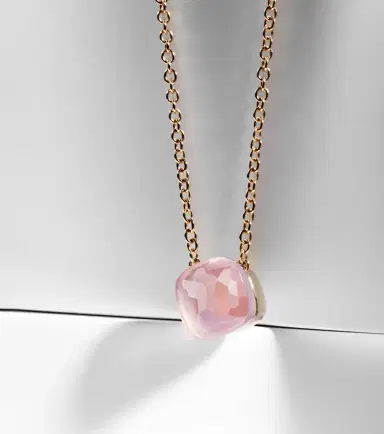 Pomellato Nudo 18kt gold necklace with rose quartz | Thumbnail 4 Pomellato Nudo 18kt gold necklace with rose quartz | Thumbnail 4