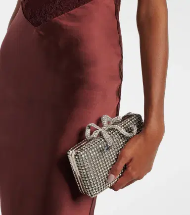 Self-Portrait Bow Small crystal-embellished clutch | Thumbnail 4 Self-Portrait Bow Small crystal-embellished clutch | Thumbnail 4