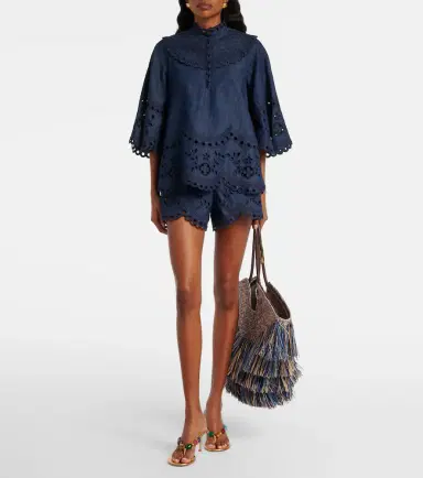 Zimmermann Goldentime Medium fringed raffia tote bag | Thumbnail 4 Zimmermann Goldentime Medium fringed raffia tote bag | Thumbnail 4