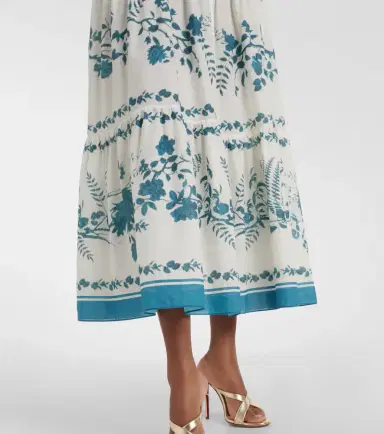 Erdem Floral cotton and linen tiered shirt dress | Thumbnail 5 Erdem Floral cotton and linen tiered shirt dress | Thumbnail 5
