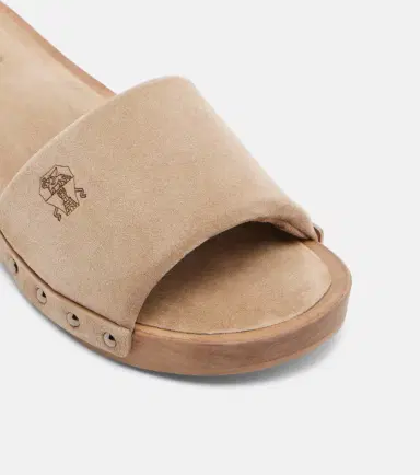 Brunello Cucinelli Suede clogs | Thumbnail 2 Brunello Cucinelli Suede clogs | Thumbnail 2