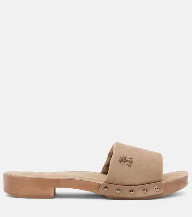 Brunello Cucinelli Suede clogs | Thumbnail 4 Brunello Cucinelli Suede clogs | Thumbnail 4