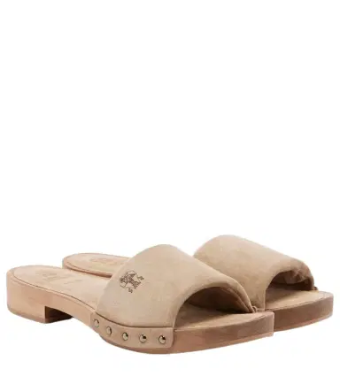 Brunello Cucinelli Suede clogs | Thumbnail 1 Brunello Cucinelli Suede clogs | Thumbnail 1