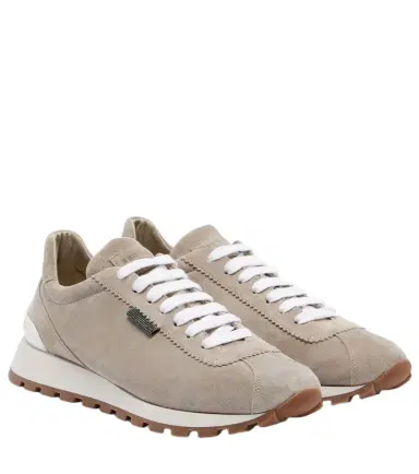 Brunello Cucinelli Monili suede sneakers | Thumbnail 1 Brunello Cucinelli Monili suede sneakers | Thumbnail 1