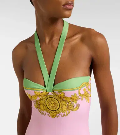 Versace Printed halterneck swimsuit | Thumbnail 4 Versace Printed halterneck swimsuit | Thumbnail 4