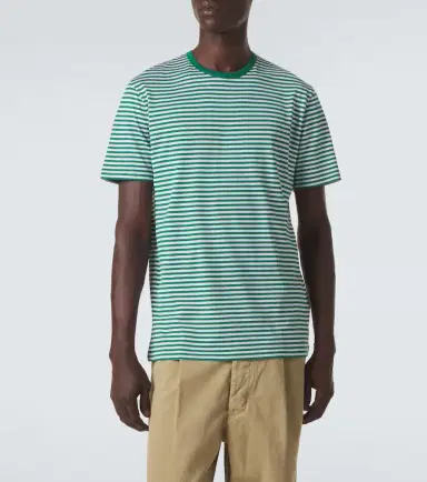 Sunspel Striped cotton T-shirt | Thumbnail 3 Sunspel Striped cotton T-shirt | Thumbnail 3