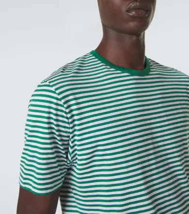 Sunspel Striped cotton T-shirt | Thumbnail 5 Sunspel Striped cotton T-shirt | Thumbnail 5
