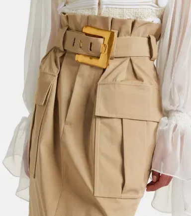 Balmain Belted cotton gabardine miniskirt | Thumbnail 3 Balmain Belted cotton gabardine miniskirt | Thumbnail 3