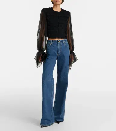Balmain Silk-trimmed bouclé jacket | Thumbnail 4 Balmain Silk-trimmed bouclé jacket | Thumbnail 4