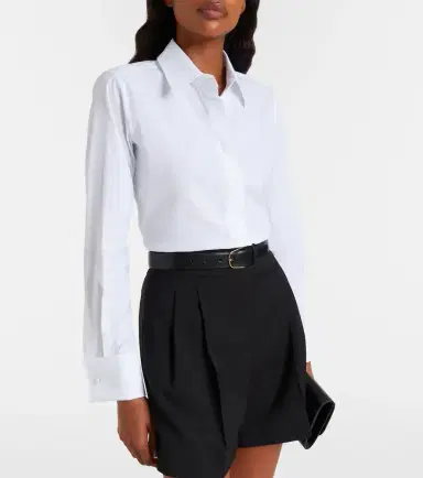 Max Mara Cotton-blend poplin shirt | Thumbnail 2 Max Mara Cotton-blend poplin shirt | Thumbnail 2