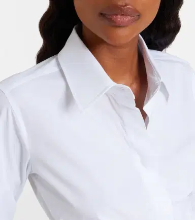 Max Mara Cotton-blend poplin shirt | Thumbnail 3 Max Mara Cotton-blend poplin shirt | Thumbnail 3