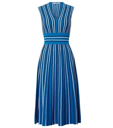 Max Mara Striped knitted midi dress | Thumbnail 1 Max Mara Striped knitted midi dress | Thumbnail 1