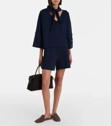 Max Mara Embellished crêpe top | Thumbnail 4 Max Mara Embellished crêpe top | Thumbnail 4