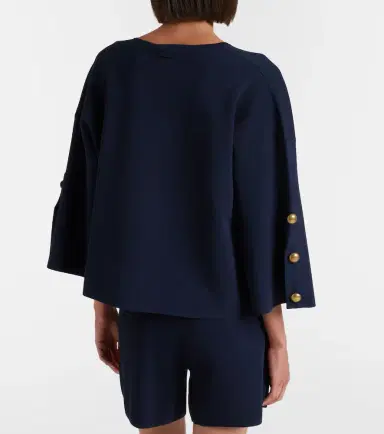 Max Mara Embellished crêpe top | Thumbnail 5 Max Mara Embellished crêpe top | Thumbnail 5