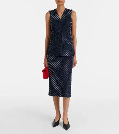 Max Mara Polka-dot jersey vest | Thumbnail 2 Max Mara Polka-dot jersey vest | Thumbnail 2
