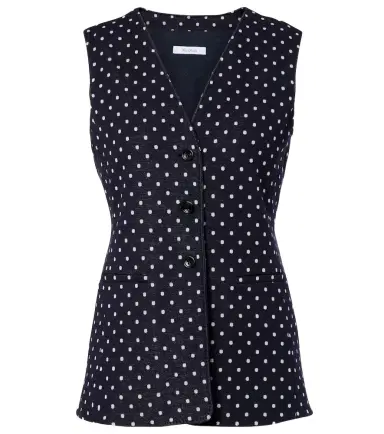 Max Mara Polka-dot jersey vest | Thumbnail 1 Max Mara Polka-dot jersey vest | Thumbnail 1