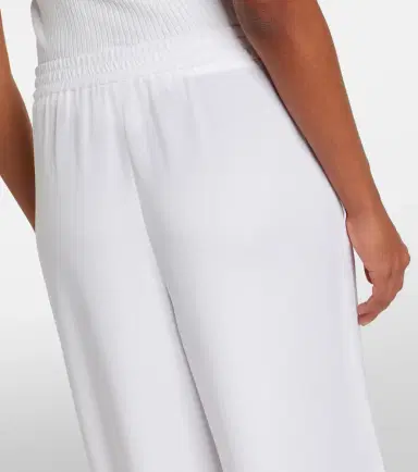 Max Mara Silk crêpe de chine wide-leg pants | Thumbnail 2 Max Mara Silk crêpe de chine wide-leg pants | Thumbnail 2