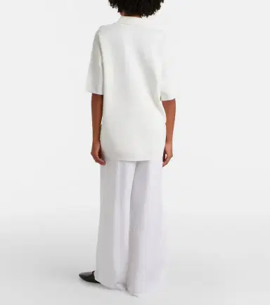 Max Mara Silk crêpe de chine wide-leg pants | Thumbnail 3 Max Mara Silk crêpe de chine wide-leg pants | Thumbnail 3