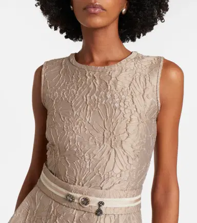 'S Max Mara Belted jacquard midi dress | Thumbnail 3 'S Max Mara Belted jacquard midi dress | Thumbnail 3