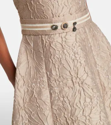 'S Max Mara Belted jacquard midi dress | Thumbnail 4 'S Max Mara Belted jacquard midi dress | Thumbnail 4