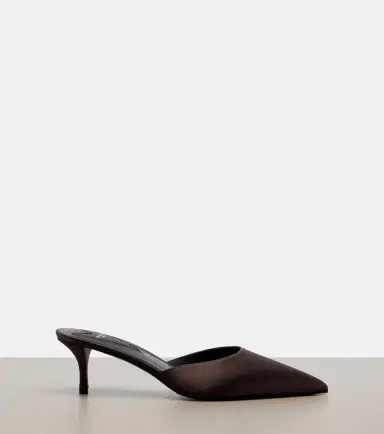 Alaïa Alaïa Le Coeur satin mules | Thumbnail 2 Alaïa Alaïa Le Coeur satin mules | Thumbnail 2
