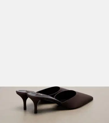 Alaïa Alaïa Le Coeur satin mules | Thumbnail 4 Alaïa Alaïa Le Coeur satin mules | Thumbnail 4