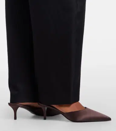 Alaïa Alaïa Le Coeur satin mules | Thumbnail 6 Alaïa Alaïa Le Coeur satin mules | Thumbnail 6