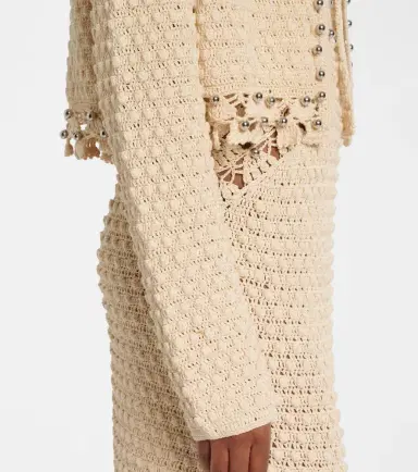 Rabanne Embellished crochet cotton cardigan | Thumbnail 6 Rabanne Embellished crochet cotton cardigan | Thumbnail 6