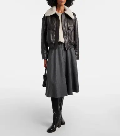 Brunello Cucinelli Virgin wool midi skirt | Thumbnail 2 Brunello Cucinelli Virgin wool midi skirt | Thumbnail 2