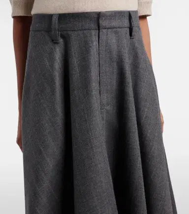 Brunello Cucinelli Virgin wool midi skirt | Thumbnail 3 Brunello Cucinelli Virgin wool midi skirt | Thumbnail 3