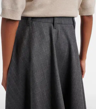 Brunello Cucinelli Virgin wool midi skirt | Thumbnail 4 Brunello Cucinelli Virgin wool midi skirt | Thumbnail 4