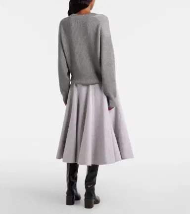 Brunello Cucinelli Virgin wool midi skirt | Thumbnail 2 Brunello Cucinelli Virgin wool midi skirt | Thumbnail 2