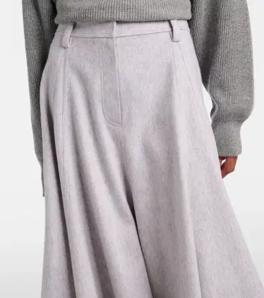 Brunello Cucinelli Virgin wool midi skirt | Thumbnail 3 Brunello Cucinelli Virgin wool midi skirt | Thumbnail 3