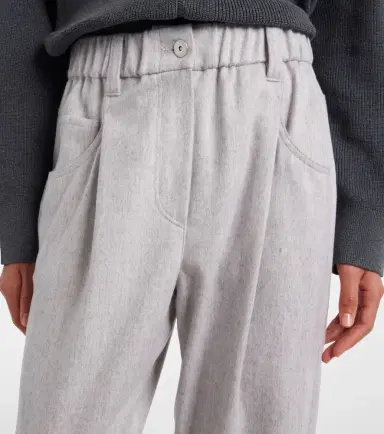 Brunello Cucinelli Monili wool tapered pants | Thumbnail 2 Brunello Cucinelli Monili wool tapered pants | Thumbnail 2