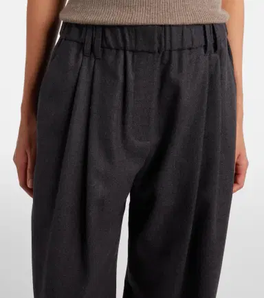 Brunello Cucinelli Monili virgin wool wide-leg pants | Thumbnail 2 Brunello Cucinelli Monili virgin wool wide-leg pants | Thumbnail 2