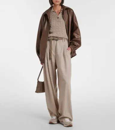 Brunello Cucinelli Monili virgin wool wide-leg pants | Thumbnail 2 Brunello Cucinelli Monili virgin wool wide-leg pants | Thumbnail 2