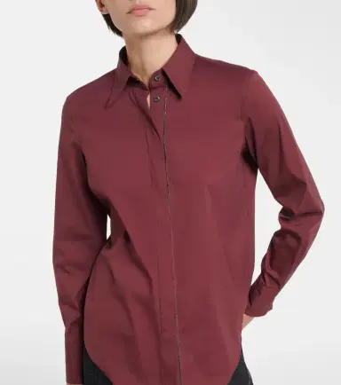 Brunello Cucinelli Monili cotton-blend shirt | Thumbnail 2 Brunello Cucinelli Monili cotton-blend shirt | Thumbnail 2