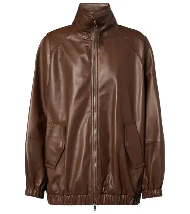 Brunello Cucinelli Monili leather jacket | Thumbnail 1 Brunello Cucinelli Monili leather jacket | Thumbnail 1