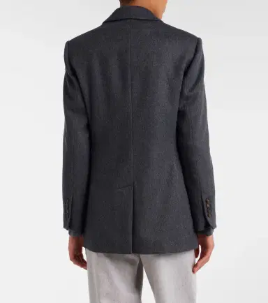 Brunello Cucinelli Double-breasted wool jacket | Thumbnail 2 Brunello Cucinelli Double-breasted wool jacket | Thumbnail 2