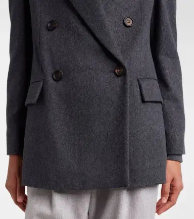 Brunello Cucinelli Double-breasted wool jacket | Thumbnail 4 Brunello Cucinelli Double-breasted wool jacket | Thumbnail 4