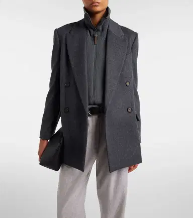 Brunello Cucinelli Double-breasted wool jacket | Thumbnail 6 Brunello Cucinelli Double-breasted wool jacket | Thumbnail 6