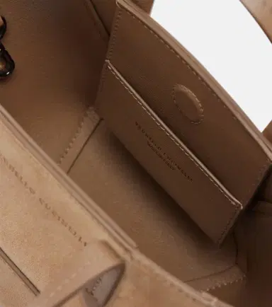 Brunello Cucinelli Duo Mini Monili suede top-handle bag | Thumbnail 2 Brunello Cucinelli Duo Mini Monili suede top-handle bag | Thumbnail 2
