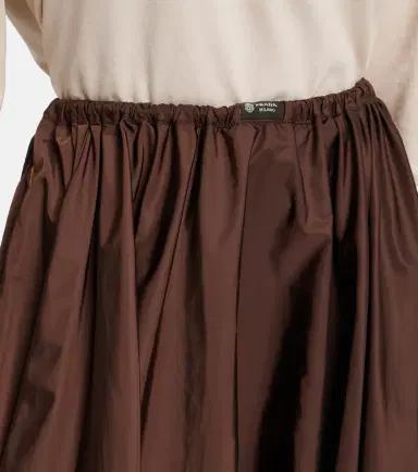 Prada Re-Nylon gathered midi skirt | Thumbnail 3 Prada Re-Nylon gathered midi skirt | Thumbnail 3