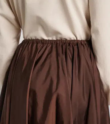Prada Re-Nylon gathered midi skirt | Thumbnail 6 Prada Re-Nylon gathered midi skirt | Thumbnail 6