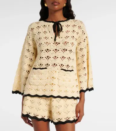 Zimmermann Aster crochet cotton top | Thumbnail 5 Zimmermann Aster crochet cotton top | Thumbnail 5