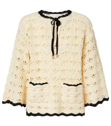 Zimmermann Aster crochet cotton top | Thumbnail 1 Zimmermann Aster crochet cotton top | Thumbnail 1